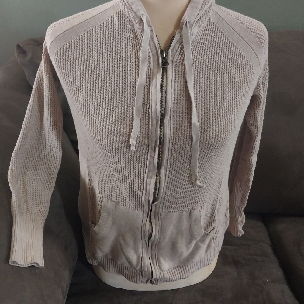 Sonoma Beige Hooded Sweater